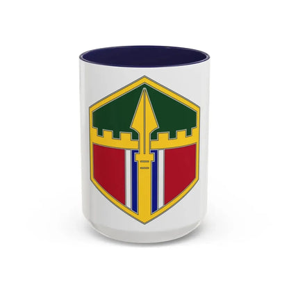 301 Maneuver Enhancement Brigade (U.S. Army) Accent Coffee Mug 15oz Navy - Go Mug Yourself