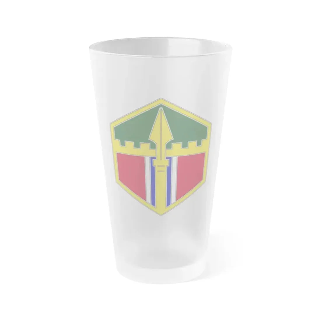 301 Maneuver Enhancement Brigade (U.S. Army) Frosted Pint Glass 16oz Default Title - Go Mug Yourself