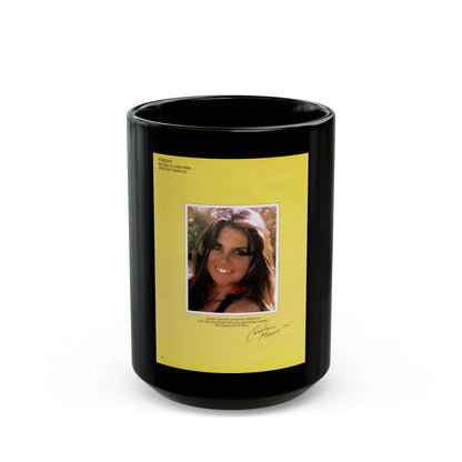 Caroline Munro #358 - Questar Mag. Vol. 2 #3, June '80 (Vintage Female Icon) Black Coffee Mug-15oz-Go Mug Yourself