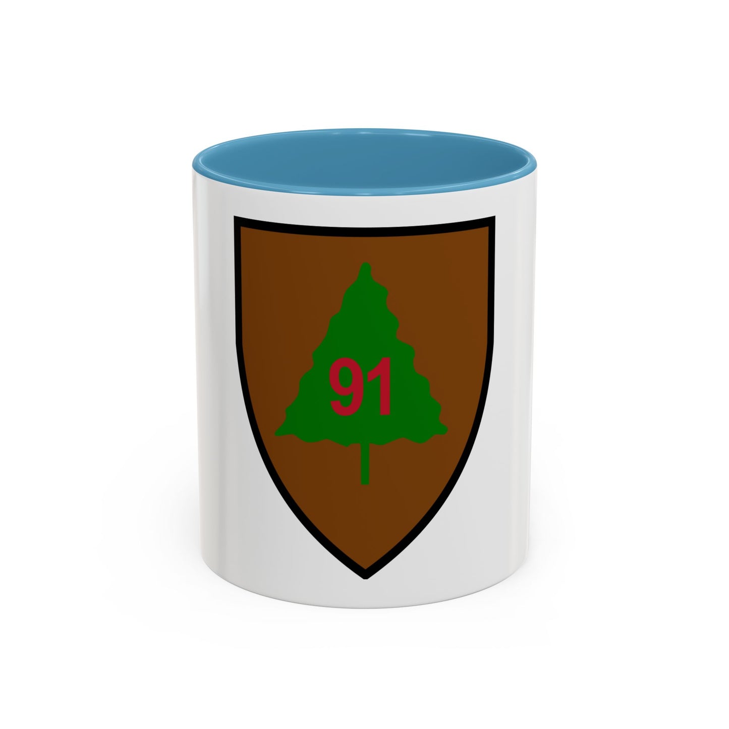 US 91st Infantry Division (U.S. Army) Accent Coffee Mug