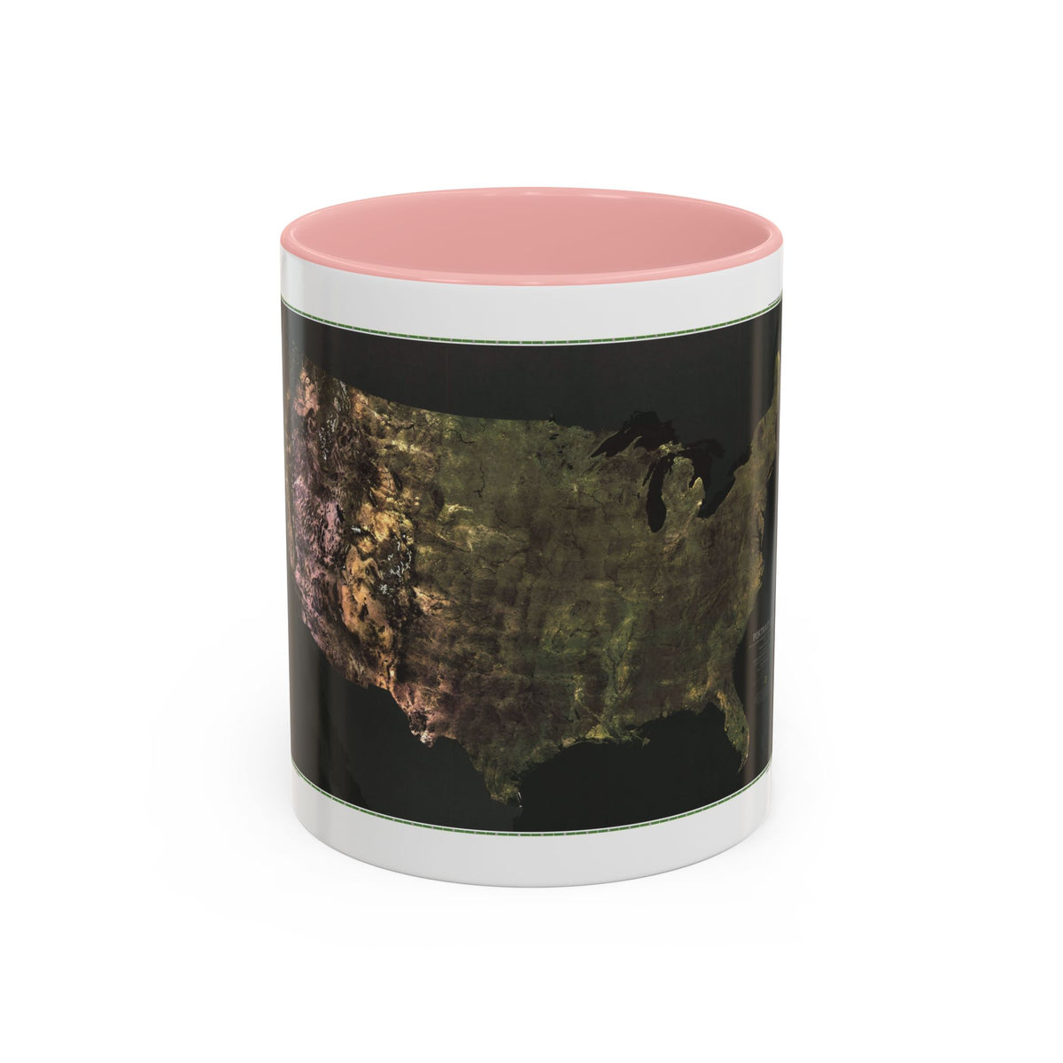 USA - Portrait U.S.A (1976) (Map) Accent Coffee Mug
