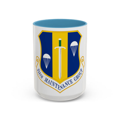 314 Maintenance Group AETC (U.S. Air Force) Accent Coffee Mug