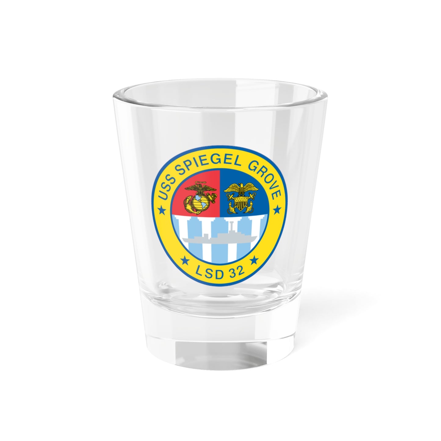 USS Spiegel Grove LSD 32 (U.S. Navy) Shot Glass 1.5oz