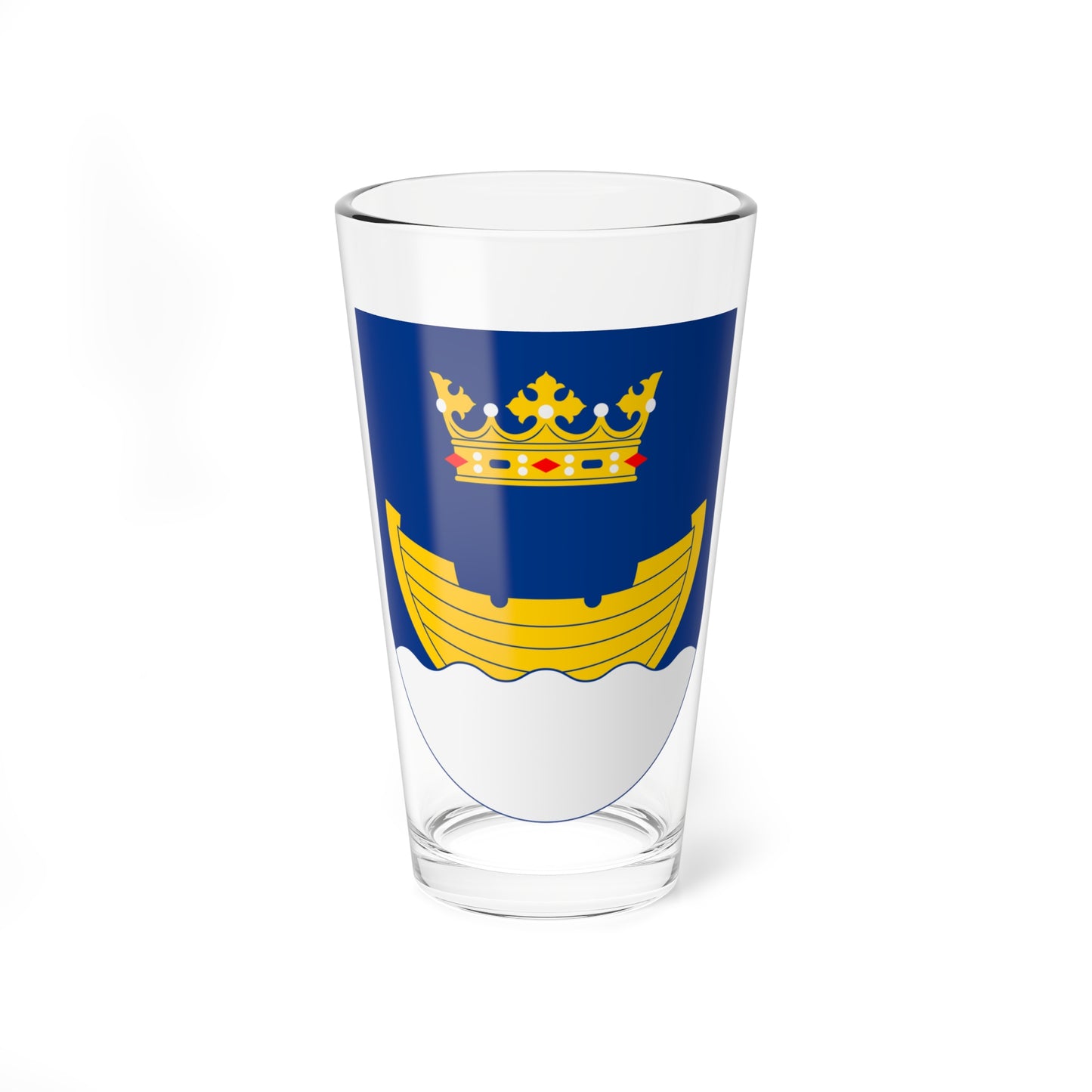 Vapen för Helsingfors stad (Finland) (Coat of Arms) Pint Glass 16oz