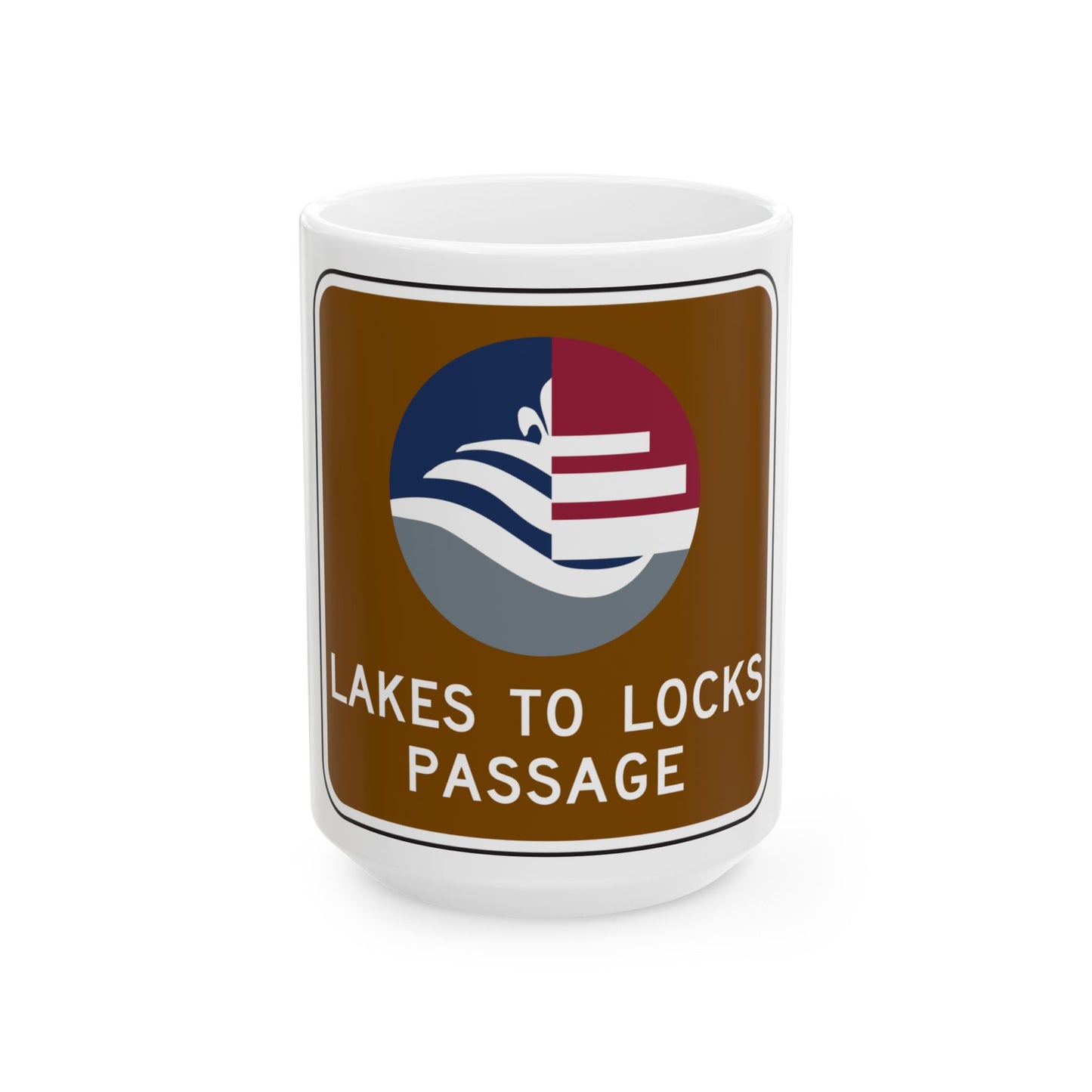 NYSDOT NYM18-3 (New York) (Road Sign) White Coffee Mug