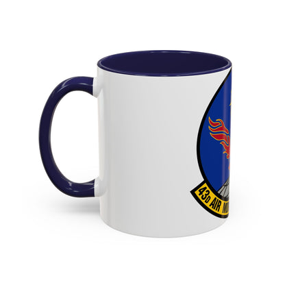 43 Air Mobility Squadron AMC (U.S. Air Force) Accent Coffee Mug