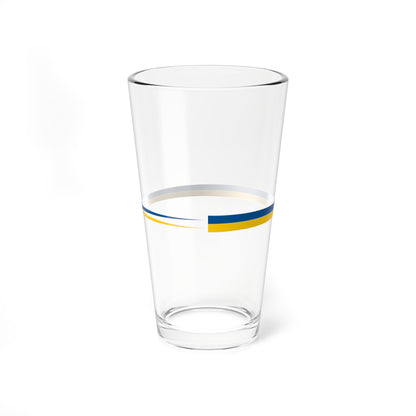 Naval Rank Flag of Sweden - Orlogsvimpel (Sweden) Pint Glass 16oz