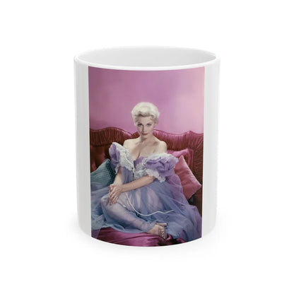 Kim Novak #350 (Vintage Female Icon) White Coffee Mug-11oz-Go Mug Yourself