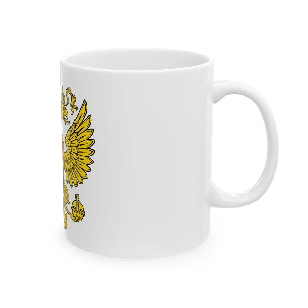 Coat of Arms of the Russian Federation 2 - White Coffee Mug-Go Mug Yourself