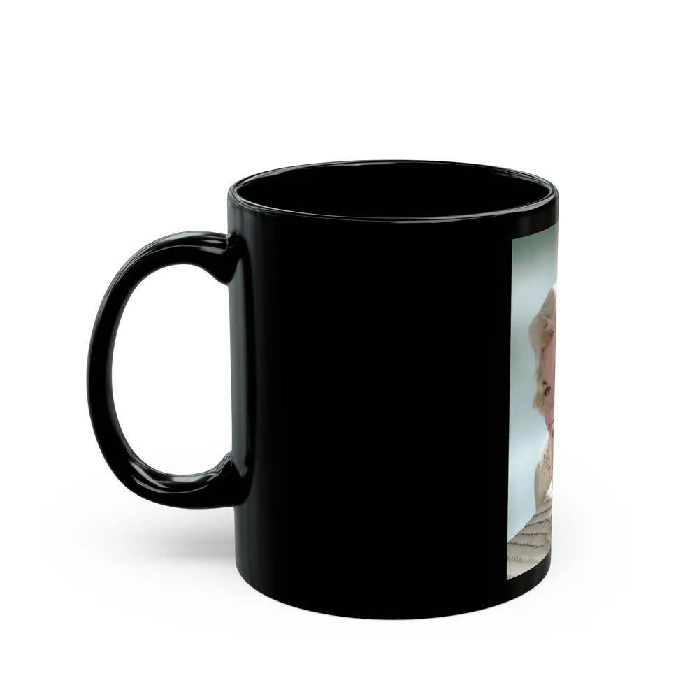 Doris Day #114 (Vintage Female Icon) Black Coffee Mug-Go Mug Yourself