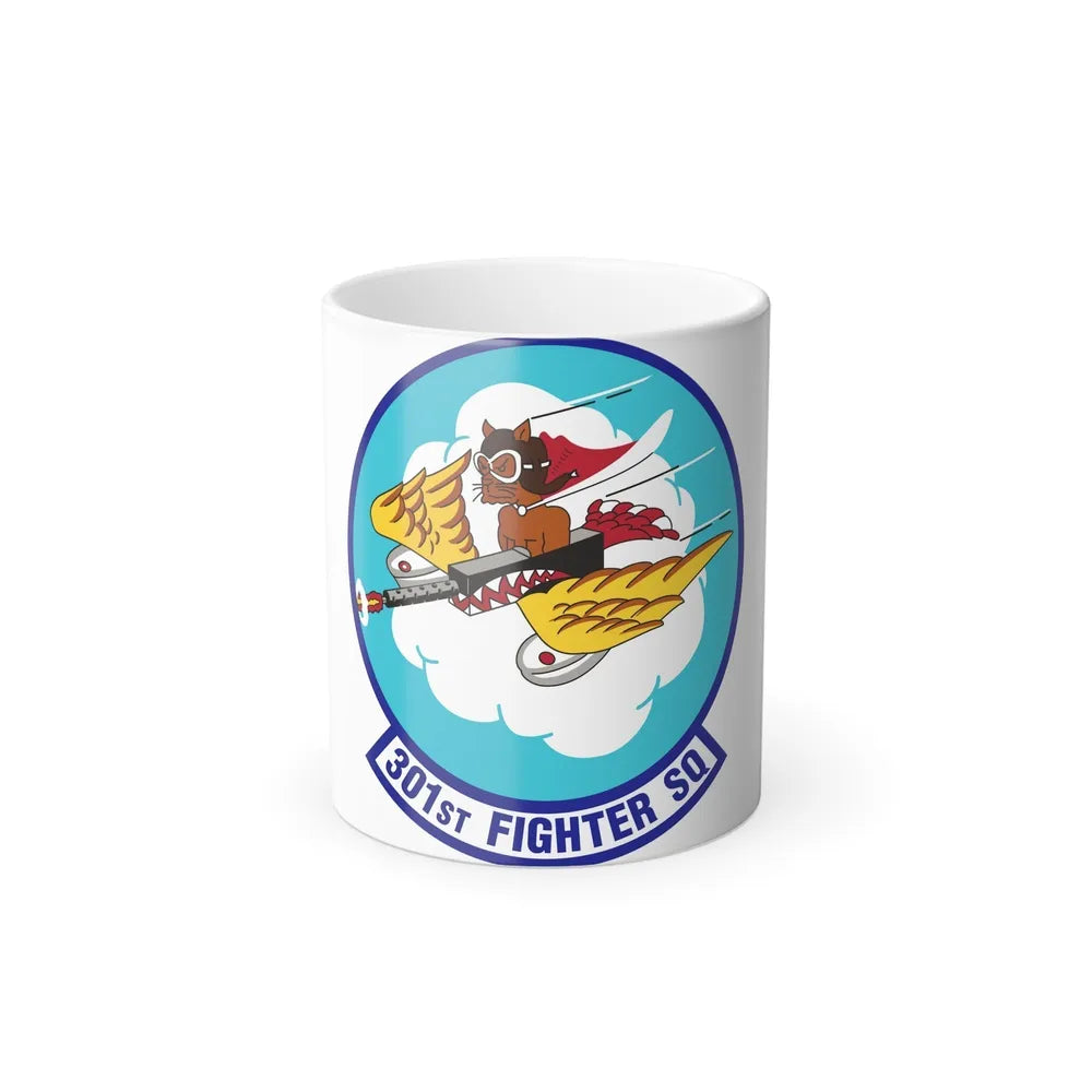 301st Fighter Squadron AETC Emblem (U.S. Air Force) Color Changing Coffee Mug-11oz-Go Mug Yourself