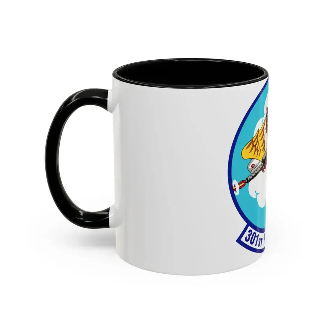 301st Fighter Squadron AETC Emblem (U.S. Air Force) Accent Coffee Mug - Go Mug Yourself