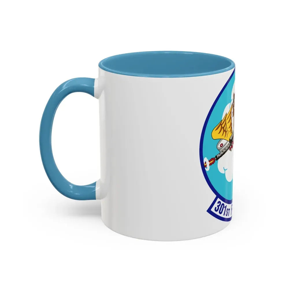 301st Fighter Squadron AETC Emblem (U.S. Air Force) Accent Coffee Mug - Go Mug Yourself