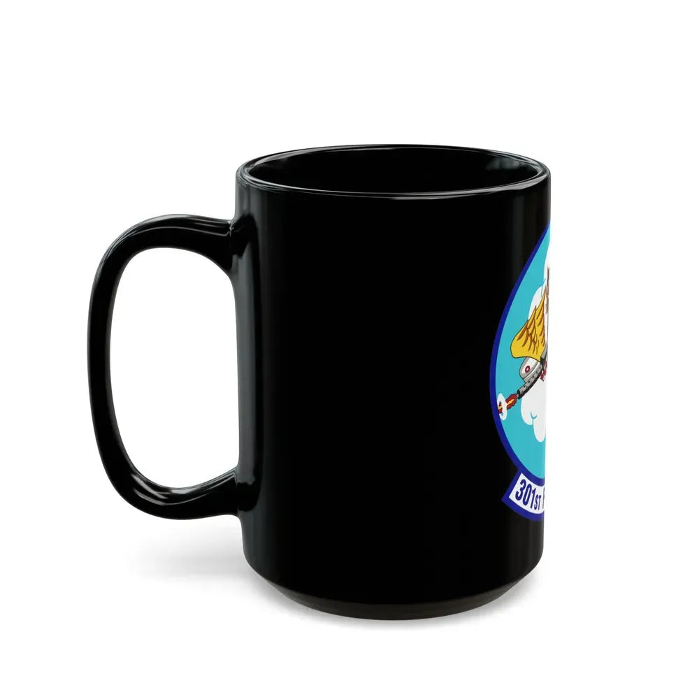301st Fighter Squadron AETC Emblem (U.S. Air Force) Black Coffee Mug - Go Mug Yourself