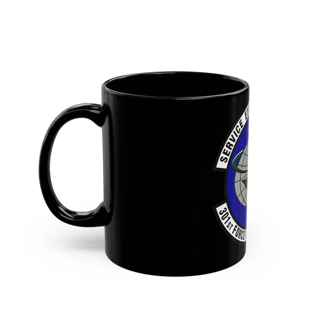 301st Force Support Squadron (U.S. Air Force) Black Coffee Mug-Go Mug Yourself