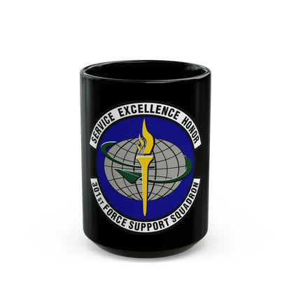 301st Force Support Squadron (U.S. Air Force) Black Coffee Mug 15oz - Go Mug Yourself