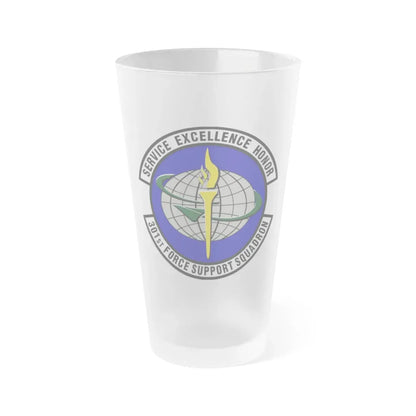 301st Force Support Squadron (U.S. Air Force) Frosted Pint Glass 16oz Default Title - Go Mug Yourself