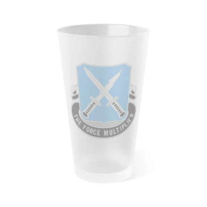 301st Military Intelligence Battalion (U.S. Army) Frosted Pint Glass 16oz-Go Mug Yourself