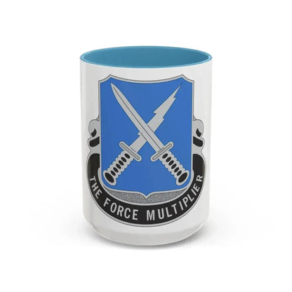 301st Military Intelligence Battalion (U.S. Army) Accent Coffee Mug 15oz Light Blue - Go Mug Yourself