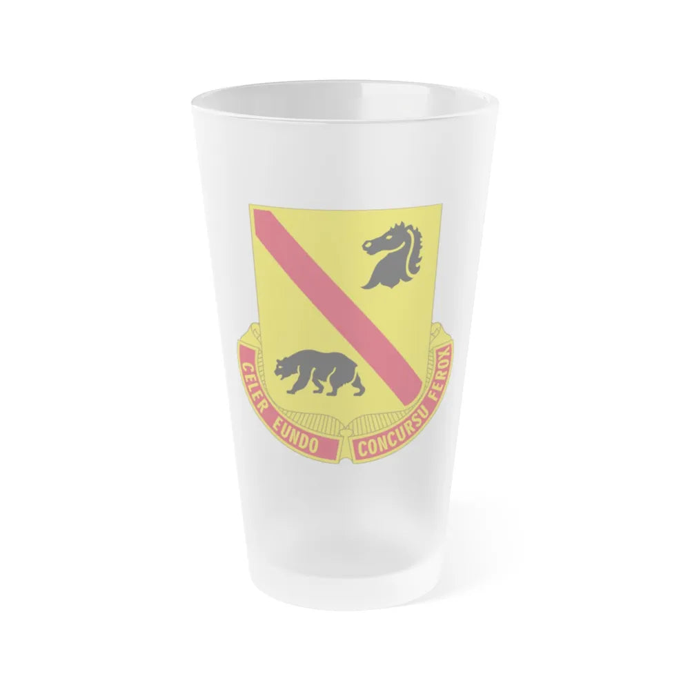 302 Cavalry Regiment (U.S. Army) Frosted Pint Glass 16oz-Go Mug Yourself