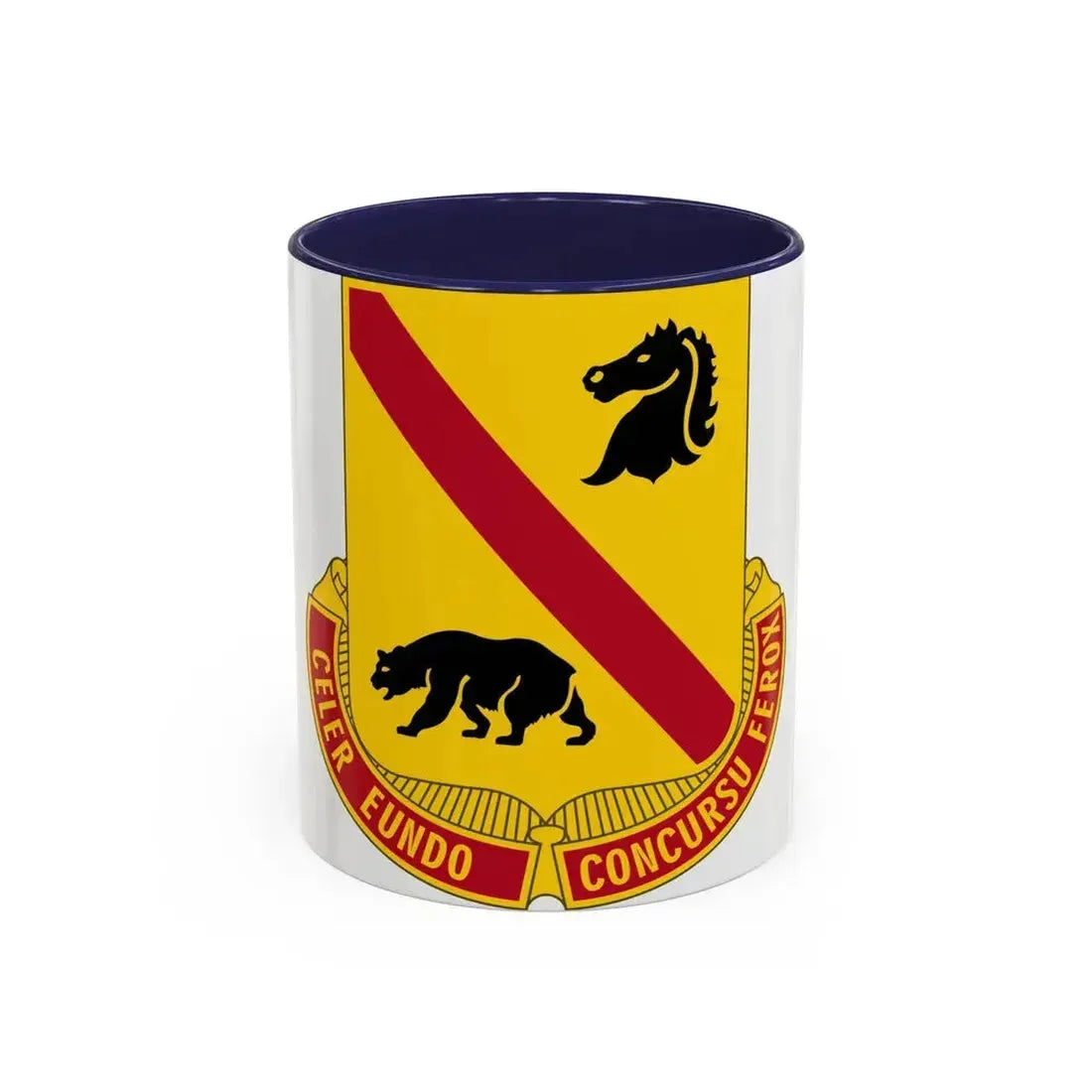 302 Cavalry Regiment (U.S. Army) Accent Coffee Mug 11oz Navy - Go Mug Yourself
