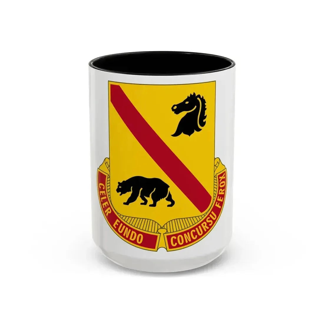 302 Cavalry Regiment (U.S. Army) Accent Coffee Mug 15oz Black - Go Mug Yourself