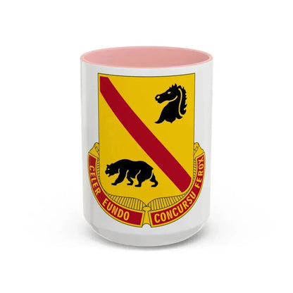 302 Cavalry Regiment (U.S. Army) Accent Coffee Mug 15oz Pink - Go Mug Yourself
