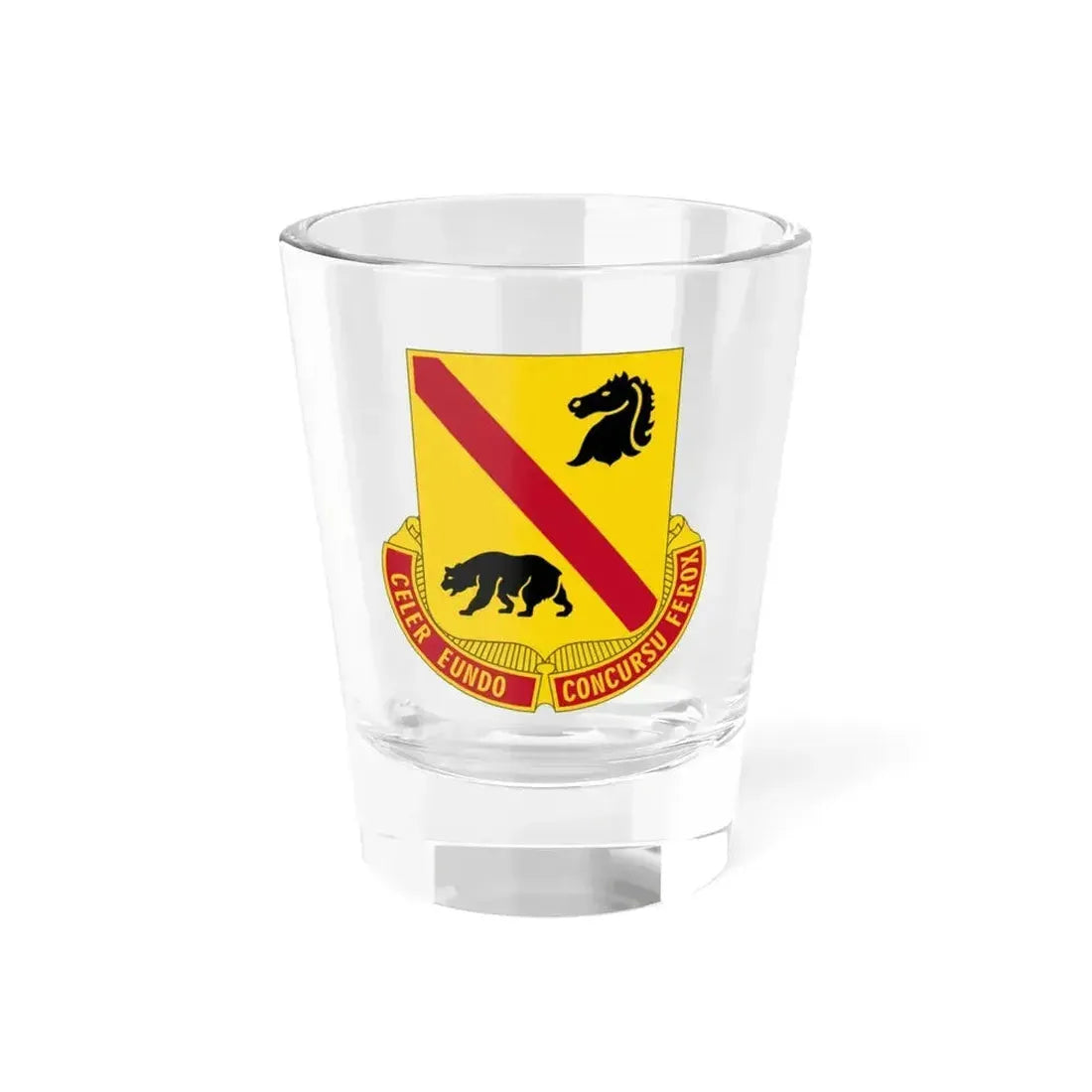 302 Cavalry Regiment (U.S. Army) Shot Glass 1.5oz 1.5oz - Go Mug Yourself