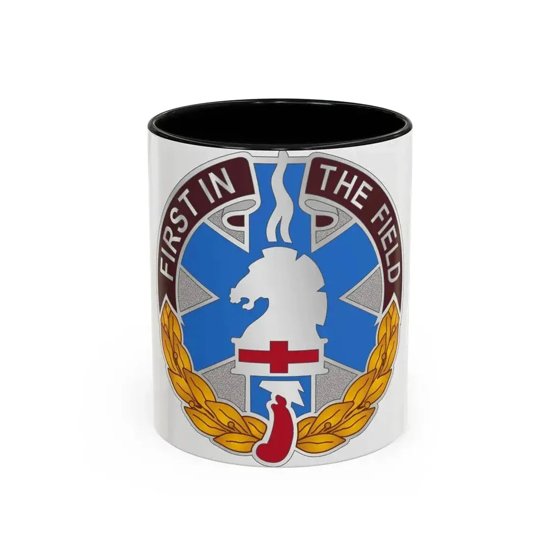 302 Field Hospital (U.S. Army) Accent Coffee Mug 11oz Black - Go Mug Yourself