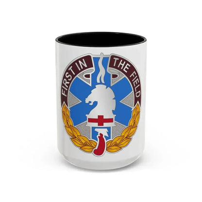 302 Field Hospital (U.S. Army) Accent Coffee Mug 15oz Black - Go Mug Yourself