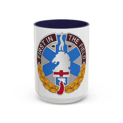 302 Field Hospital (U.S. Army) Accent Coffee Mug 15oz Navy - Go Mug Yourself