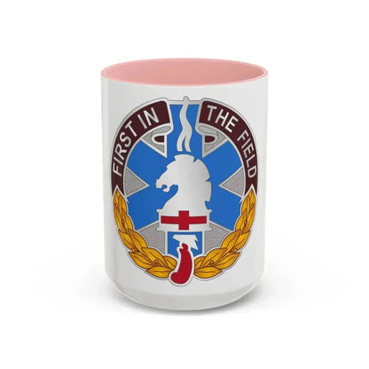 302 Field Hospital (U.S. Army) Accent Coffee Mug 15oz Pink - Go Mug Yourself