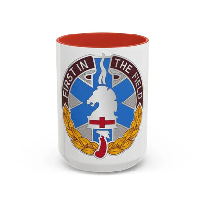 302 Field Hospital (U.S. Army) Accent Coffee Mug 15oz Red - Go Mug Yourself