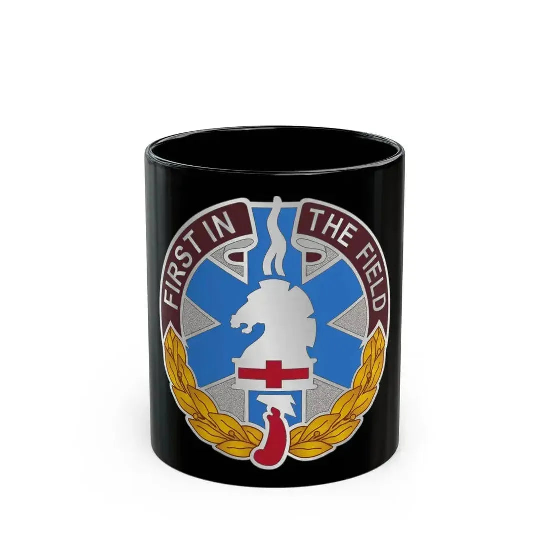 302 Field Hospital (U.S. Army) Black Coffee Mug 11oz - Go Mug Yourself