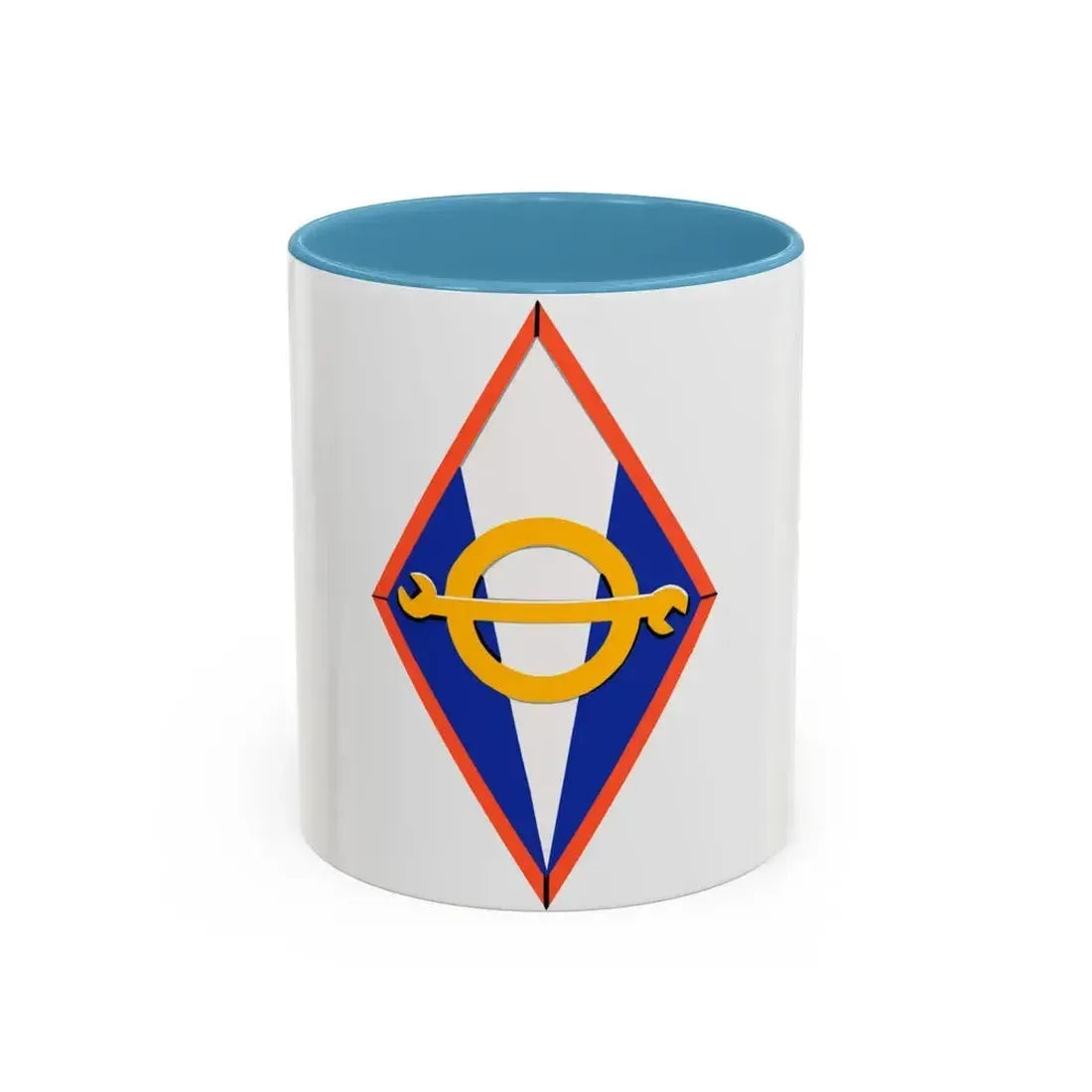 302 Force Support Squadron AFRC (U.S. Air Force) Accent Coffee Mug 11oz Light Blue - Go Mug Yourself