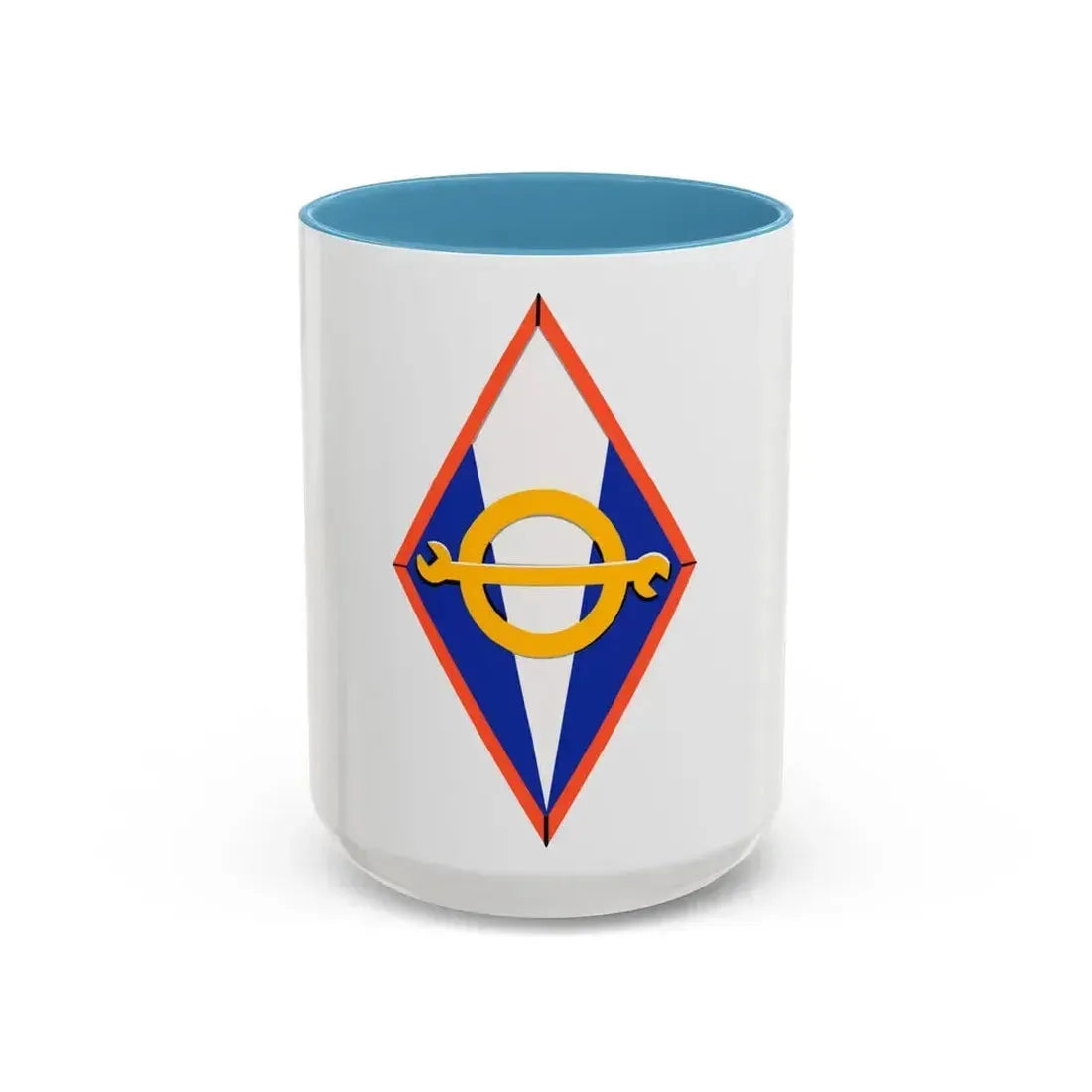 302 Force Support Squadron AFRC (U.S. Air Force) Accent Coffee Mug 15oz Light Blue - Go Mug Yourself