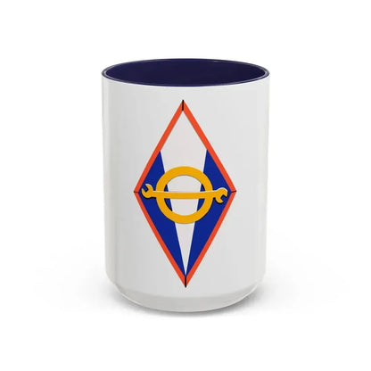 302 Force Support Squadron AFRC (U.S. Air Force) Accent Coffee Mug 15oz Navy - Go Mug Yourself