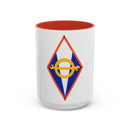 302 Force Support Squadron AFRC (U.S. Air Force) Accent Coffee Mug 15oz Red - Go Mug Yourself