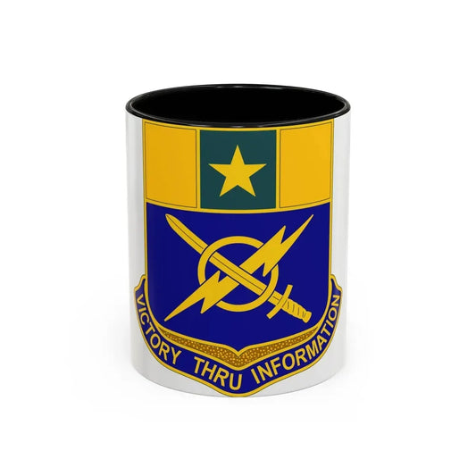 302 Information Operations Battalion (U.S. Army) Accent Coffee Mug 11oz Black - Go Mug Yourself