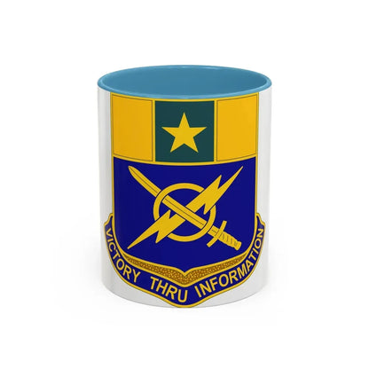302 Information Operations Battalion (U.S. Army) Accent Coffee Mug 11oz Light Blue - Go Mug Yourself