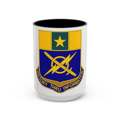 302 Information Operations Battalion (U.S. Army) Accent Coffee Mug 15oz Black - Go Mug Yourself