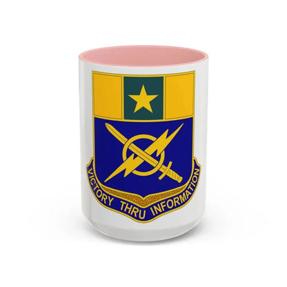 302 Information Operations Battalion (U.S. Army) Accent Coffee Mug 15oz Pink - Go Mug Yourself