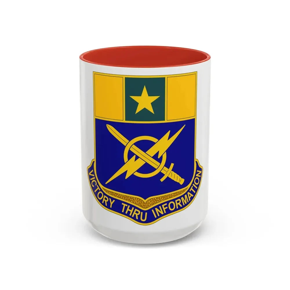 302 Information Operations Battalion (U.S. Army) Accent Coffee Mug 15oz Red - Go Mug Yourself