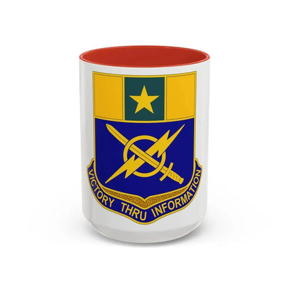 302 Information Operations Battalion (U.S. Army) Accent Coffee Mug 15oz Red - Go Mug Yourself