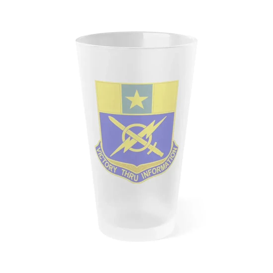 302 Information Operations Battalion (U.S. Army) Frosted Pint Glass 16oz Default Title - Go Mug Yourself