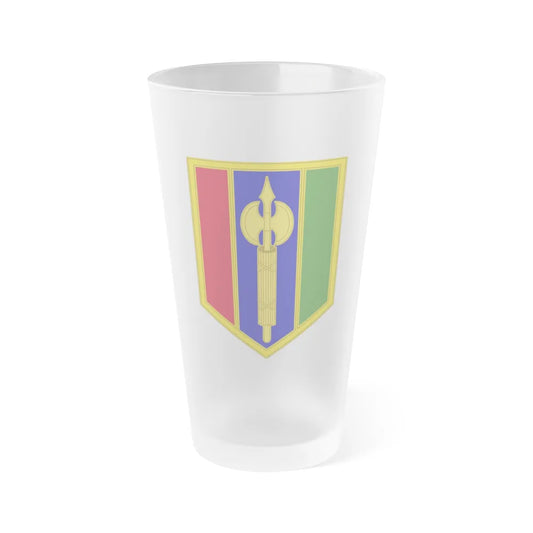 302 Maneuver Enhancement Brigade (U.S. Army) Frosted Pint Glass 16oz-Go Mug Yourself