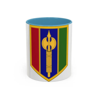 302 Maneuver Enhancement Brigade (U.S. Army) Accent Coffee Mug 11oz Light Blue - Go Mug Yourself
