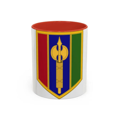 302 Maneuver Enhancement Brigade (U.S. Army) Accent Coffee Mug 11oz Red - Go Mug Yourself