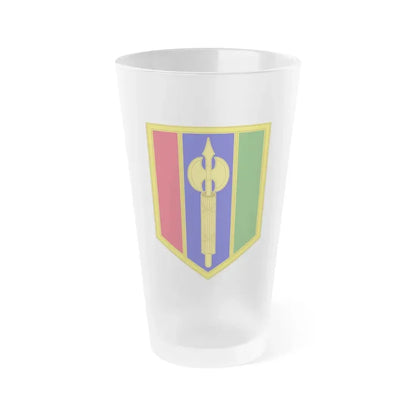 302 Maneuver Enhancement Brigade (U.S. Army) Frosted Pint Glass 16oz Default Title - Go Mug Yourself