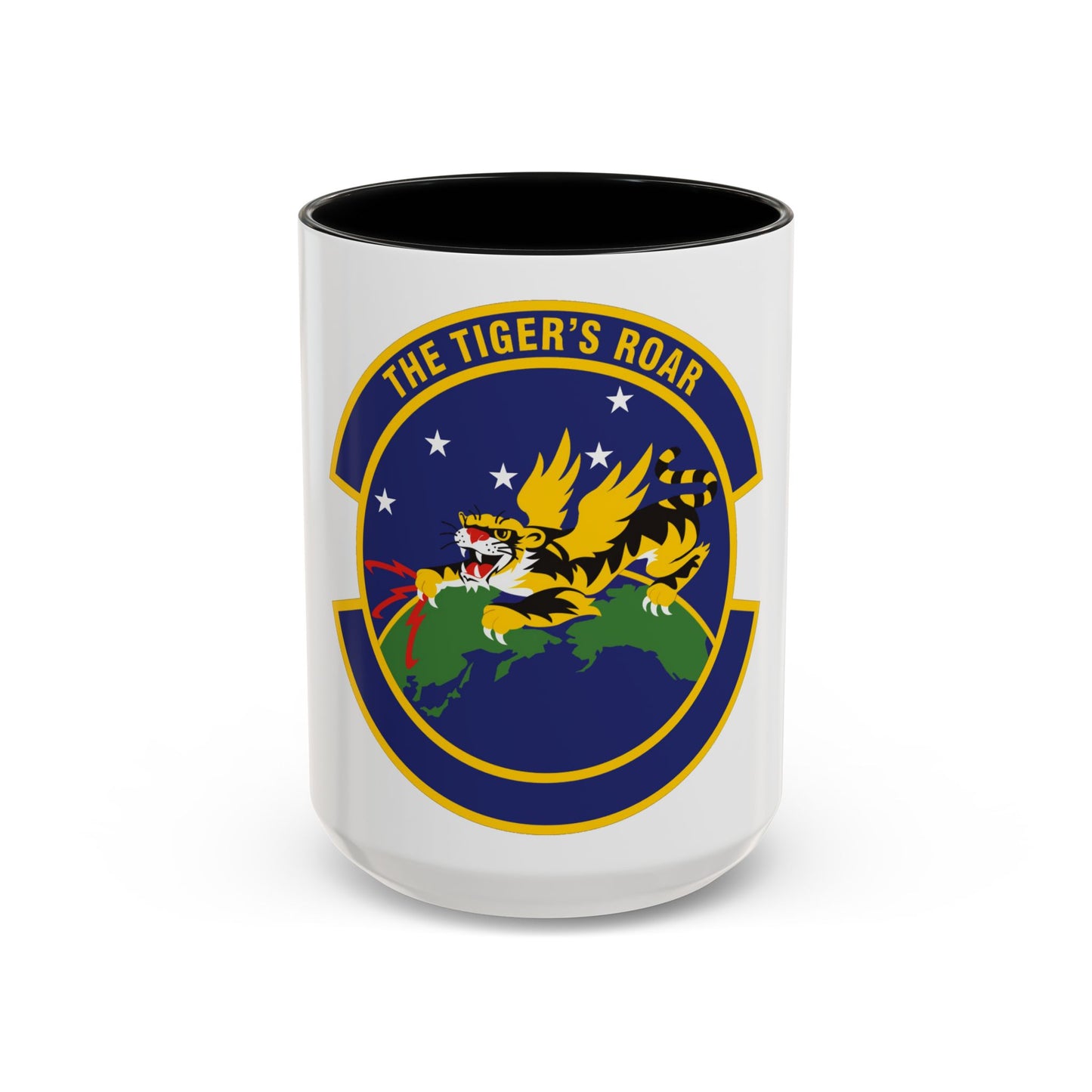 614 Air and Space Communications Squadron AFSPC (U.S. Air Force) Accent Coffee Mug